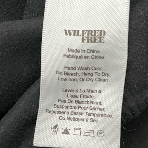 WILFRED FREE ARITZIA Black Faux Suede High Waist Leggings Size M - Picture 5 of 6